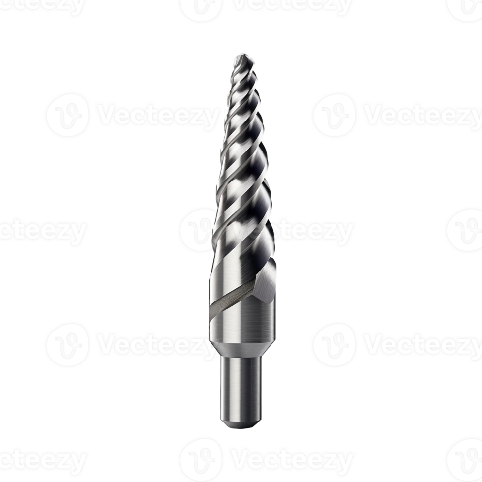 Step drill isolated on transparent background, created with png