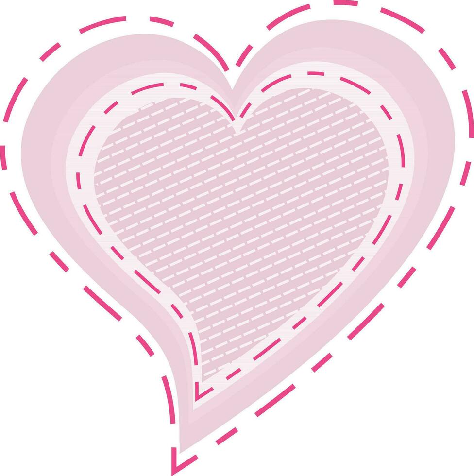 Illustration of a stylish heart. vector