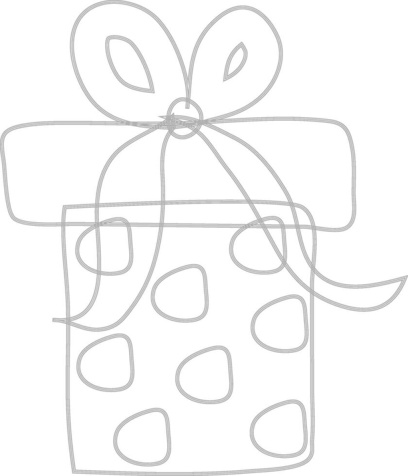 Illustration of a gift box. vector