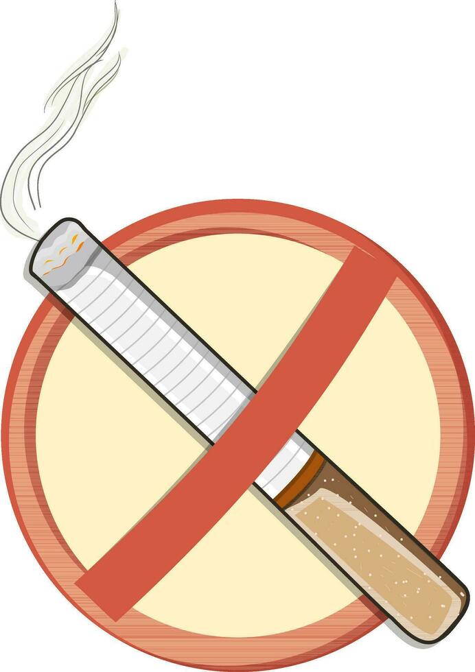 No Smoking sign or symbol. vector