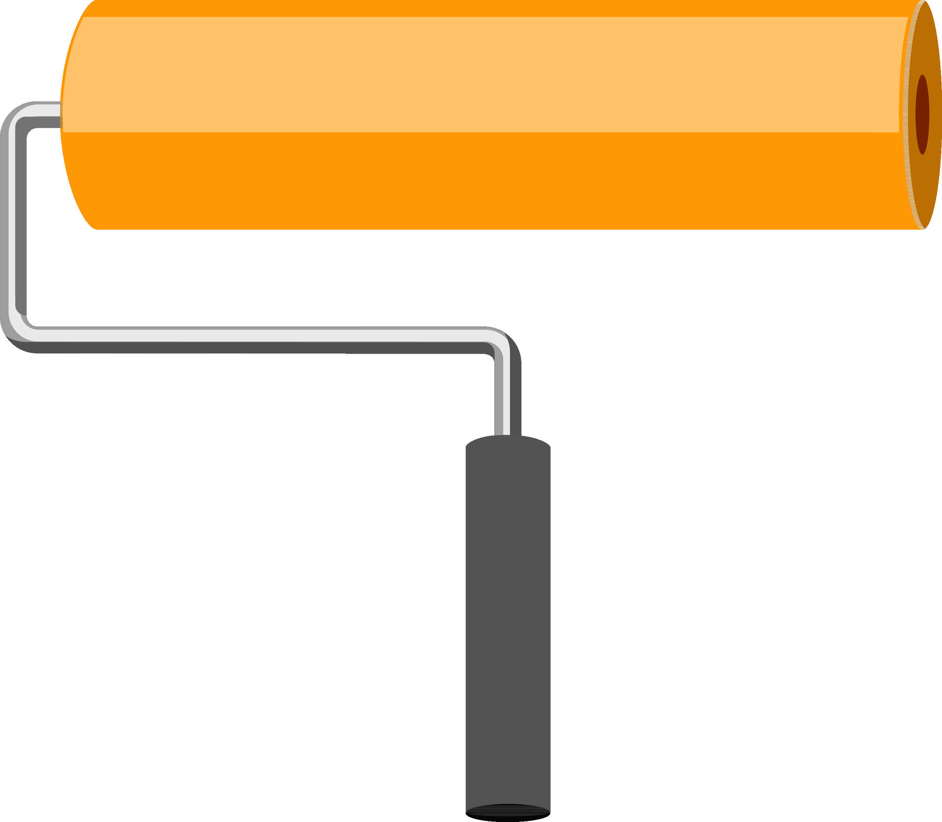Illustration of paint roller brush. 24858682 Vector Art at Vecteezy