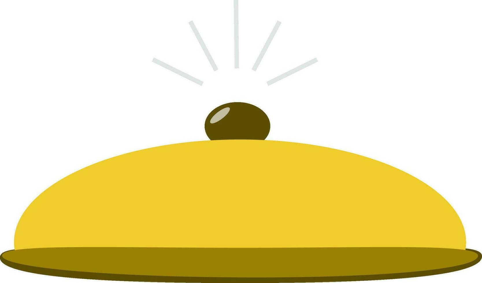 Hotel service or reception bell symbol. vector