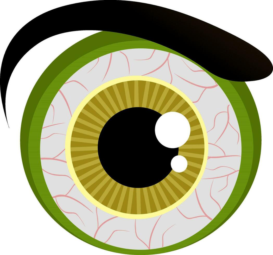 Monster eye for Halloween concept. vector