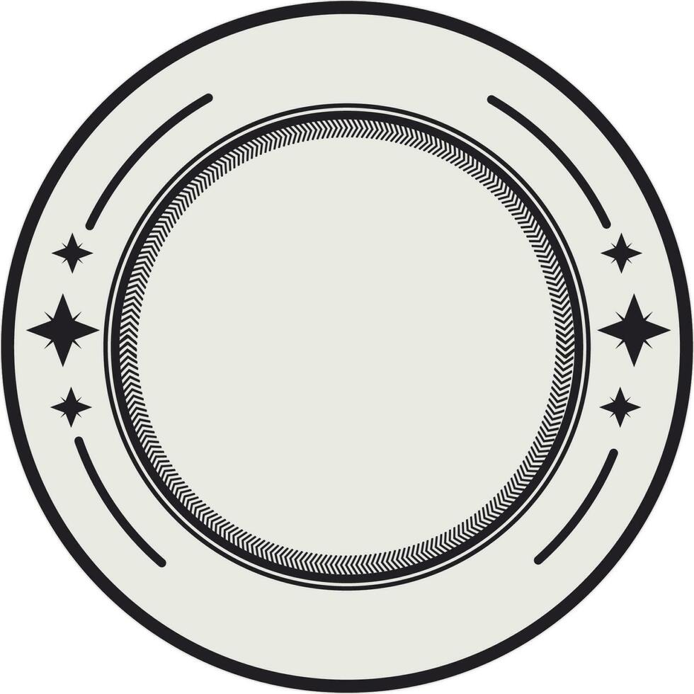 Vintage sticker, tag, label or badge design. vector