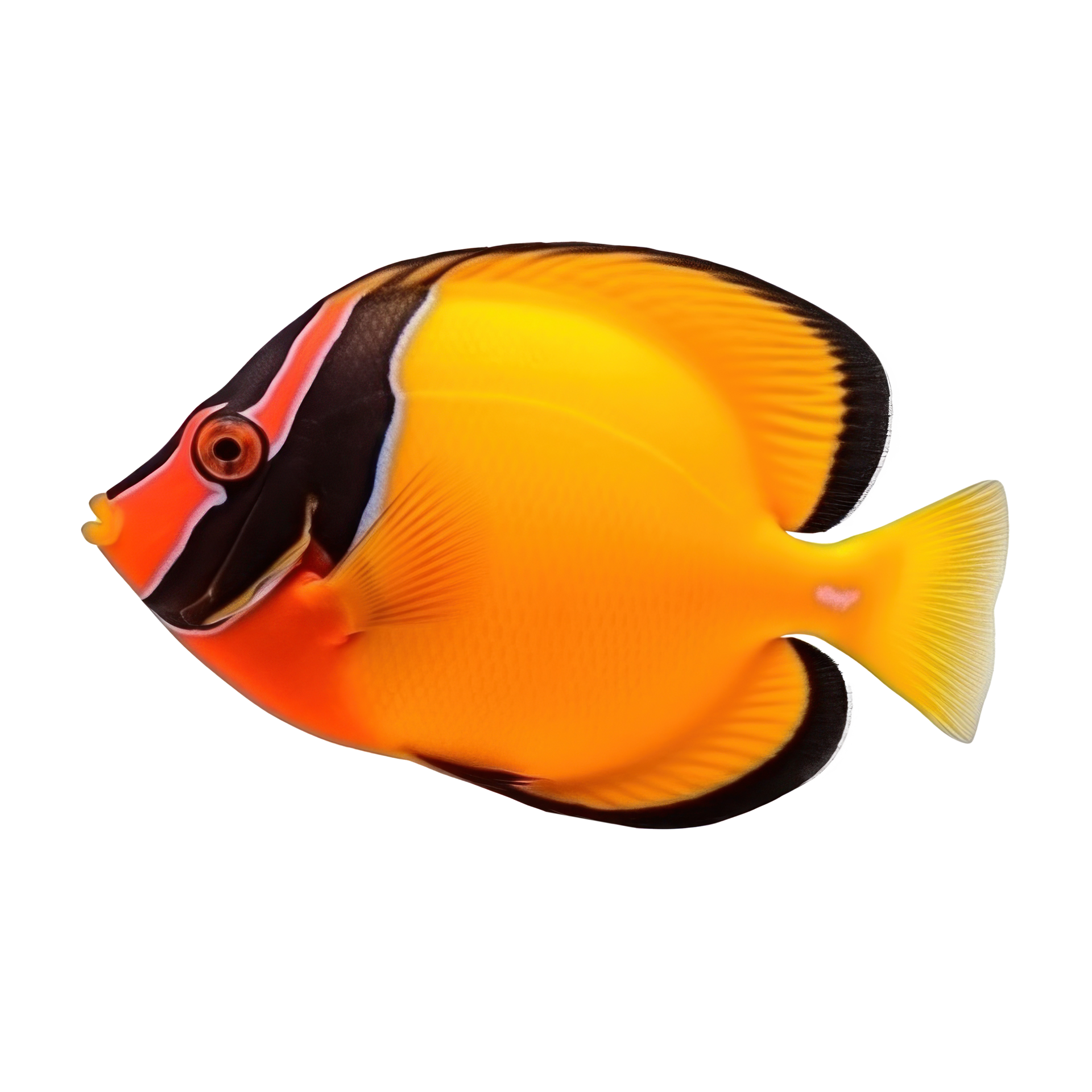 Red sea clown tang fish isolated on white. Illustration 24858884 PNG