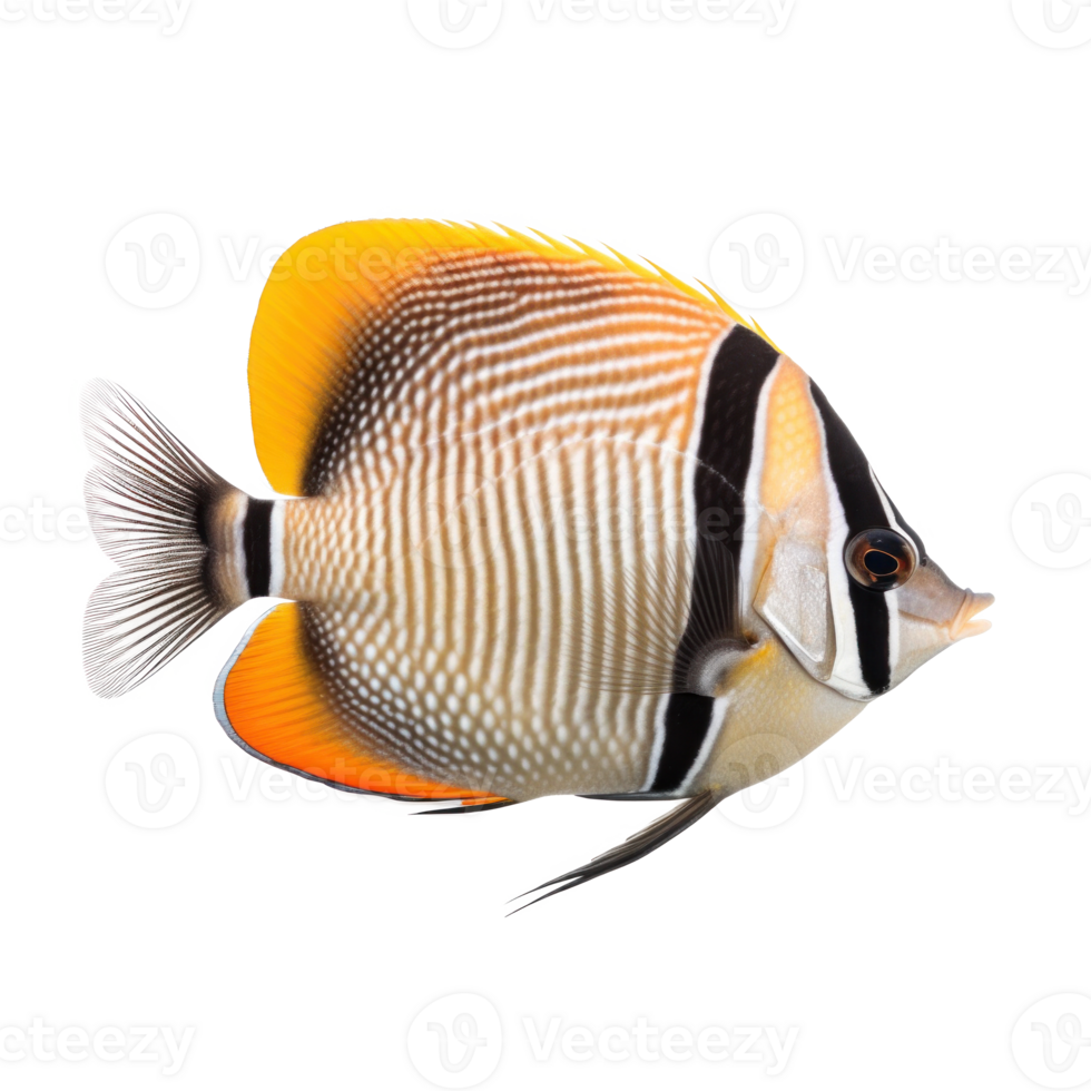 Butterfly fish isolated. Illustration AI Generative 24858898 PNG