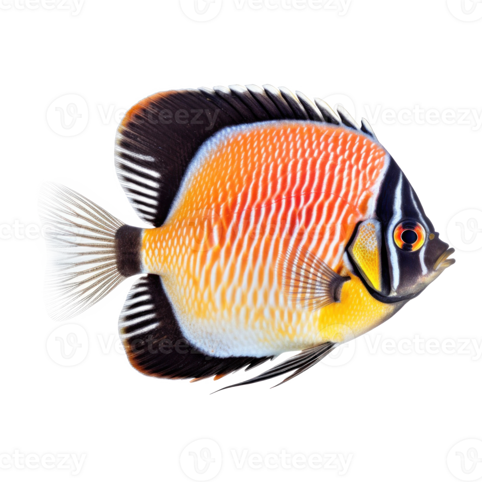Butterfly fish isolated. Illustration AI Generative 24858921 PNG