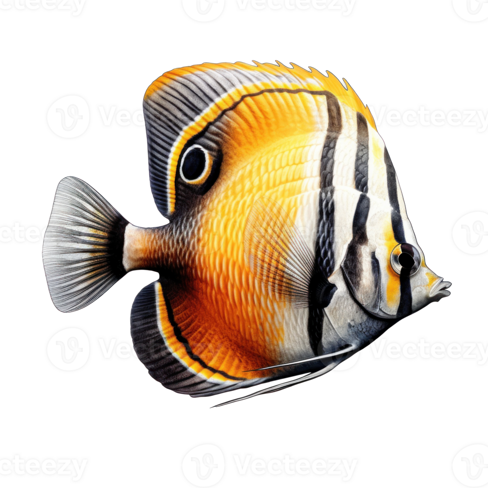 Butterfly fish isolated. Illustration 24858923 PNG