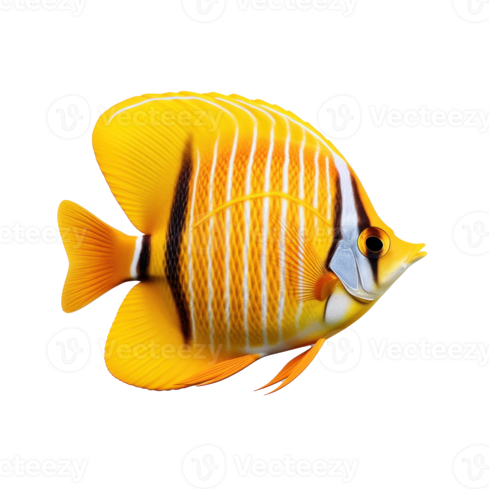 Butterfly fish isolated. Illustration AI Generative 24858936 PNG