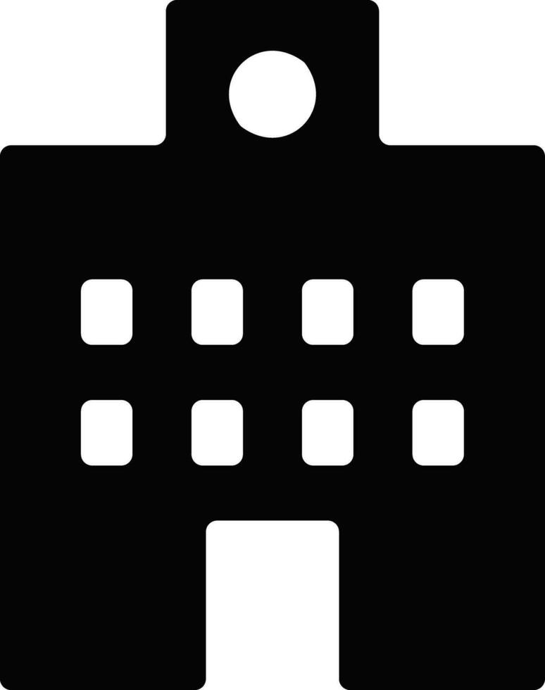 Building in flat style illustration. vector