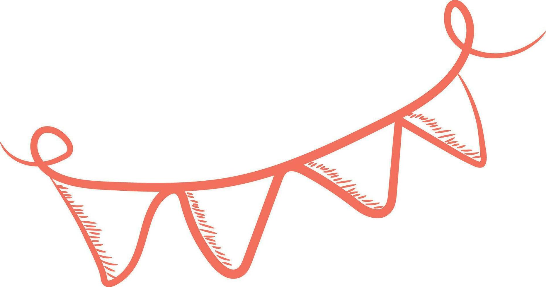 Illustration of a bunting. vector