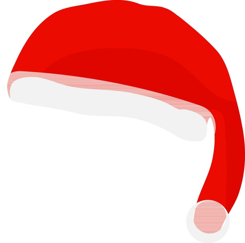 Illustration of santa hat. vector