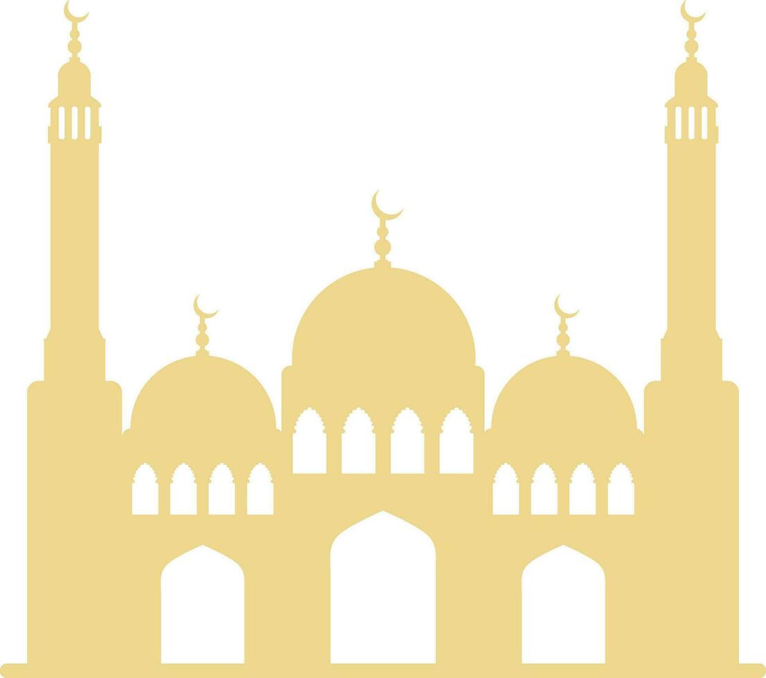 Flat illustration of Mosque. vector