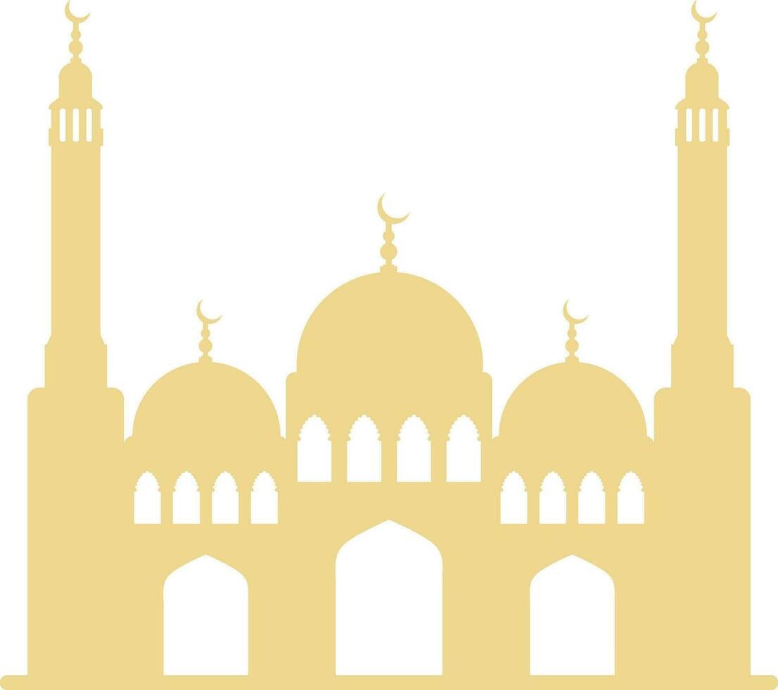 Flat illustration of Mosque. vector