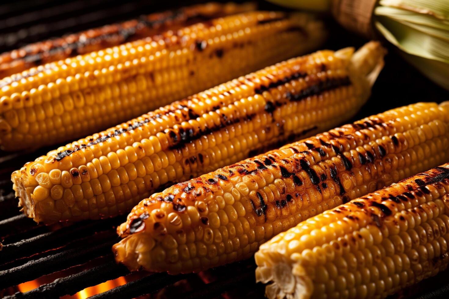 Corn on a Grill, an image of corn, photo
