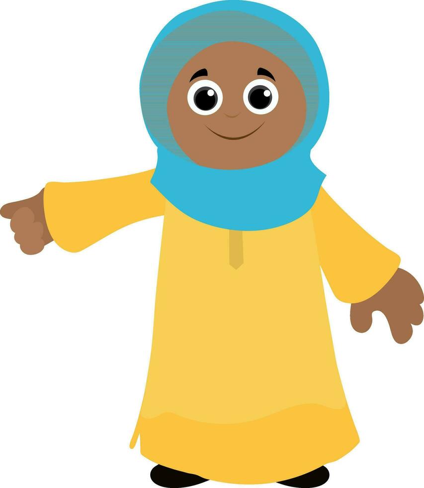 ilustración de un islámico mujer. vector