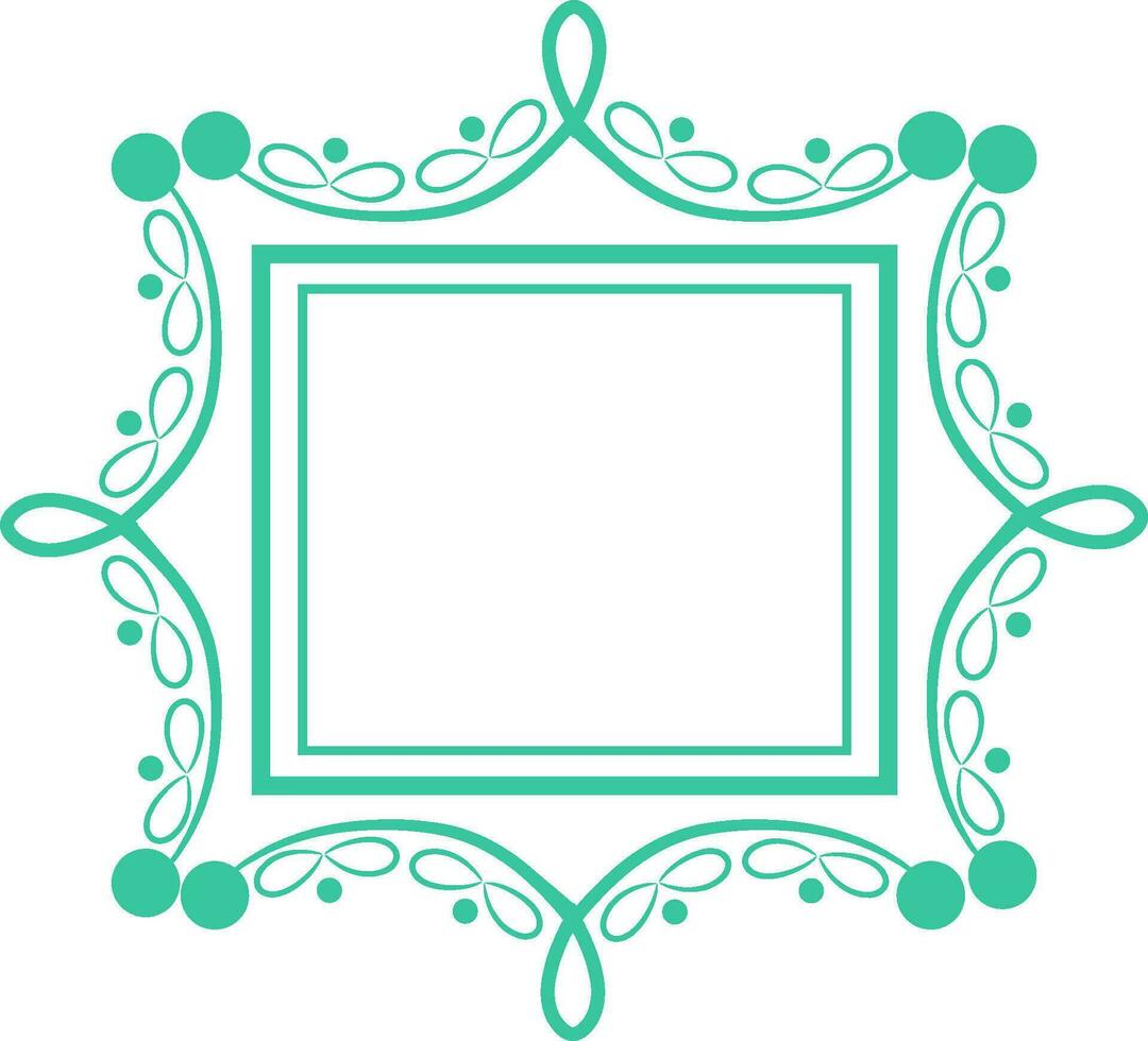 Creative frame with floral design. vector