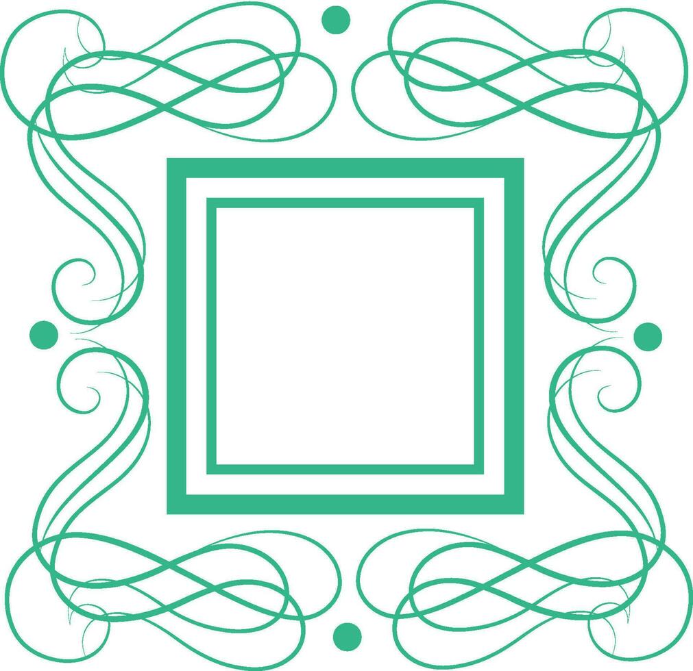 Creative artistic frame design. vector