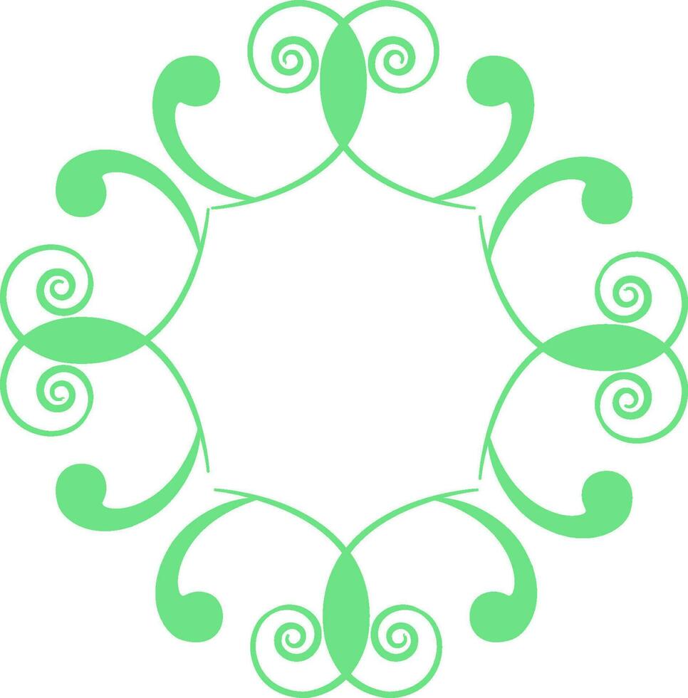 Elegant floral design decorated frame. vector