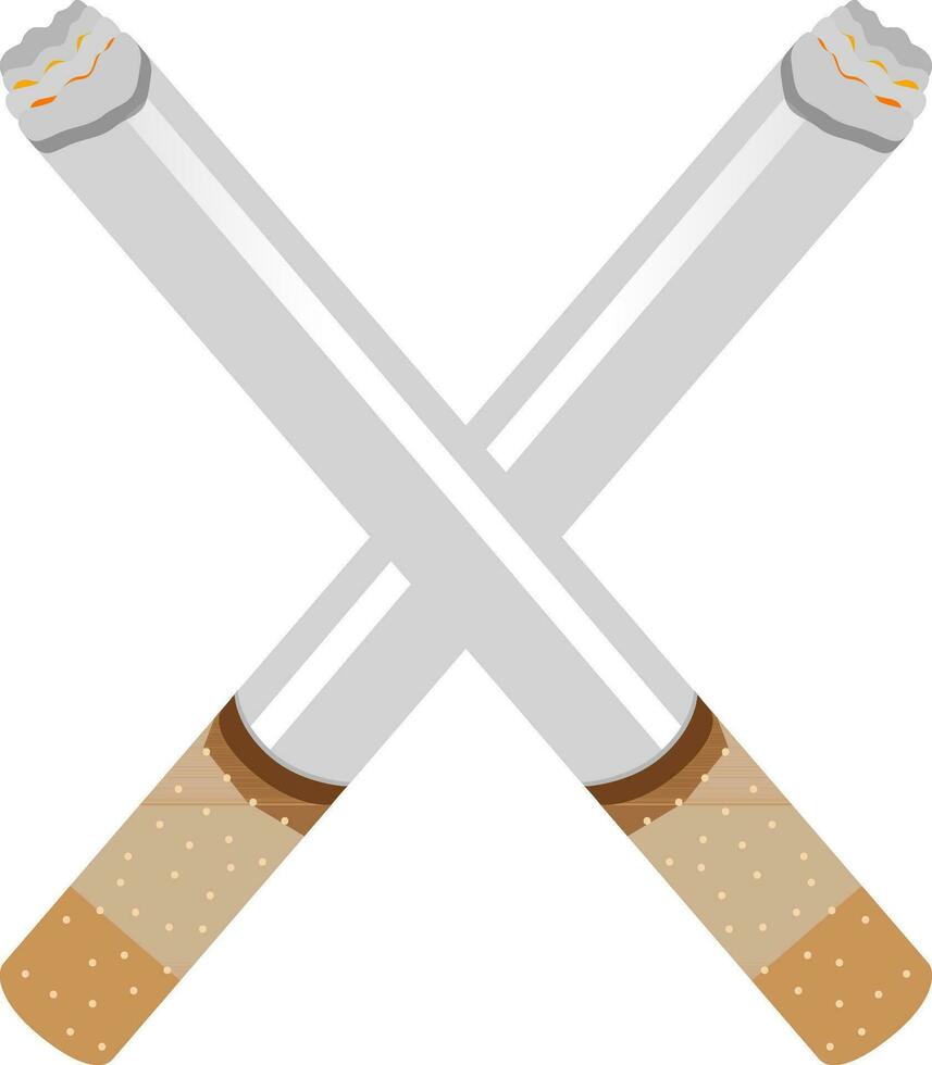 Illustration of cigarette. vector