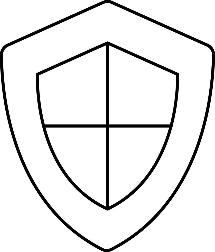 Web Protection sign or symbol with shield. vector