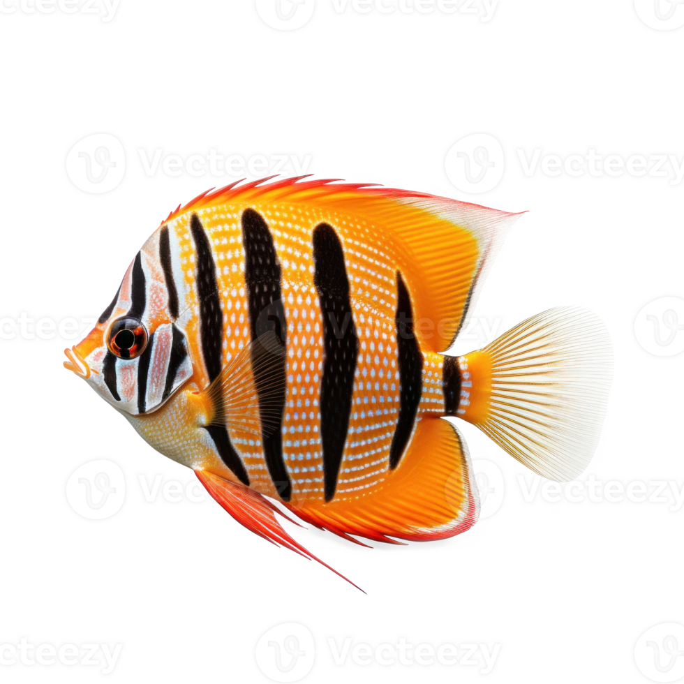 Butterfly fish isolated. Illustration png