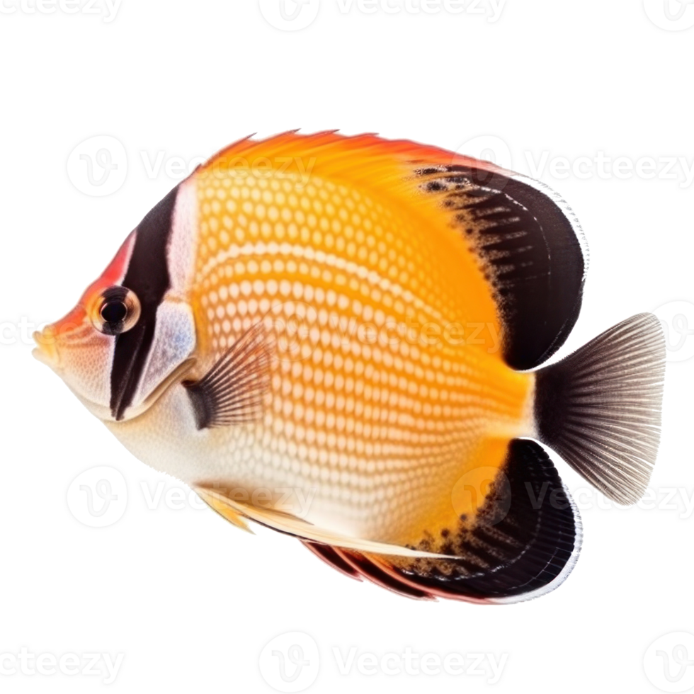 Butterfly fish isolated. Illustration png