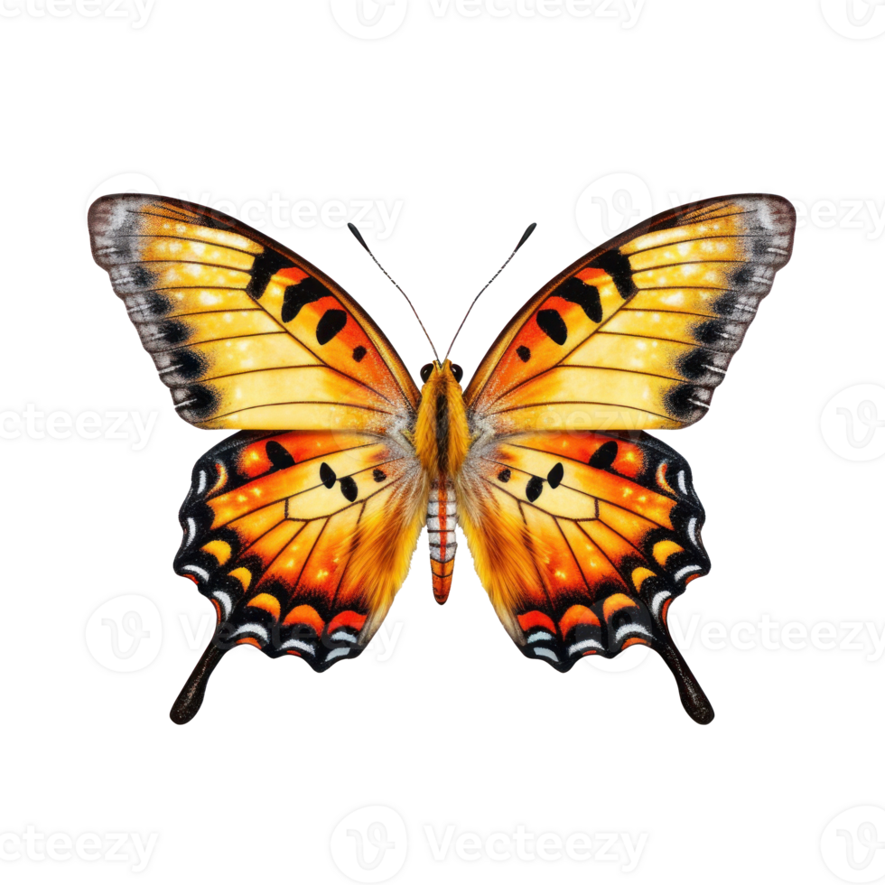 Tropical butterfly isolated. Illustration png