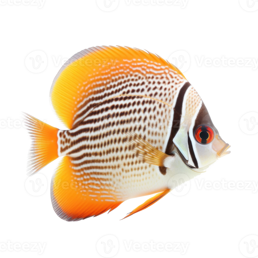 Butterfly fish isolated. Illustration png