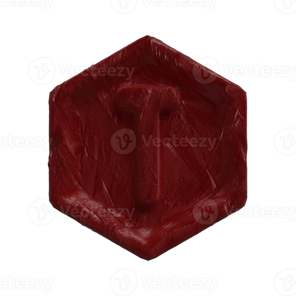 Alphabet Red Wax.  Best use for your poster, graphic art needs eg collage art png