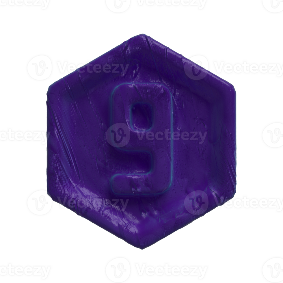 Number 9 - Number Wax - For your graphic arts needs. png