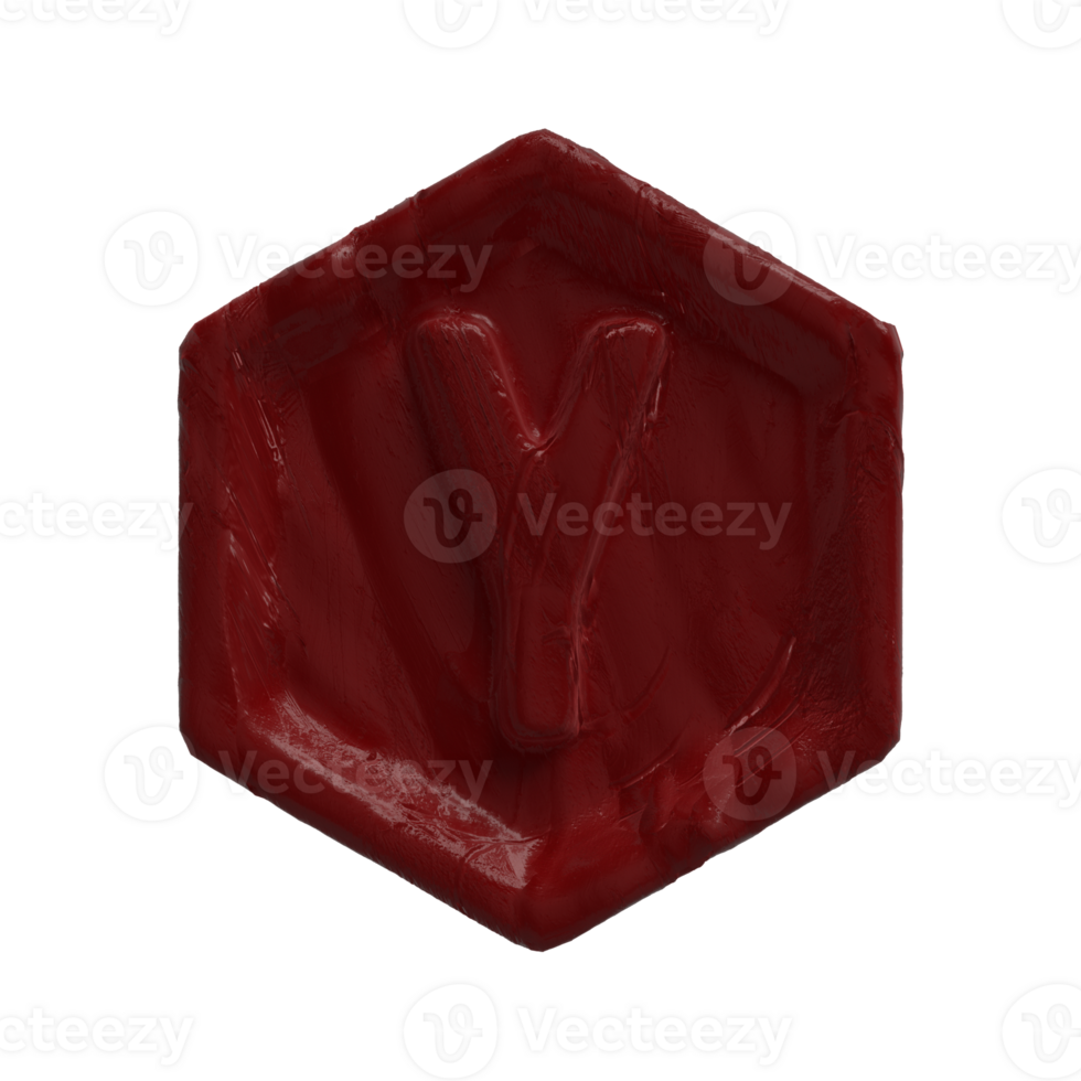 Alphabet Red Wax.  Best use for your poster, graphic art needs eg collage art png