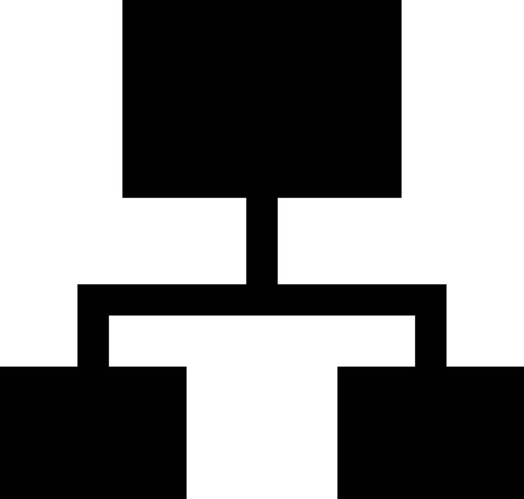Black silhouette of hierarchy. vector
