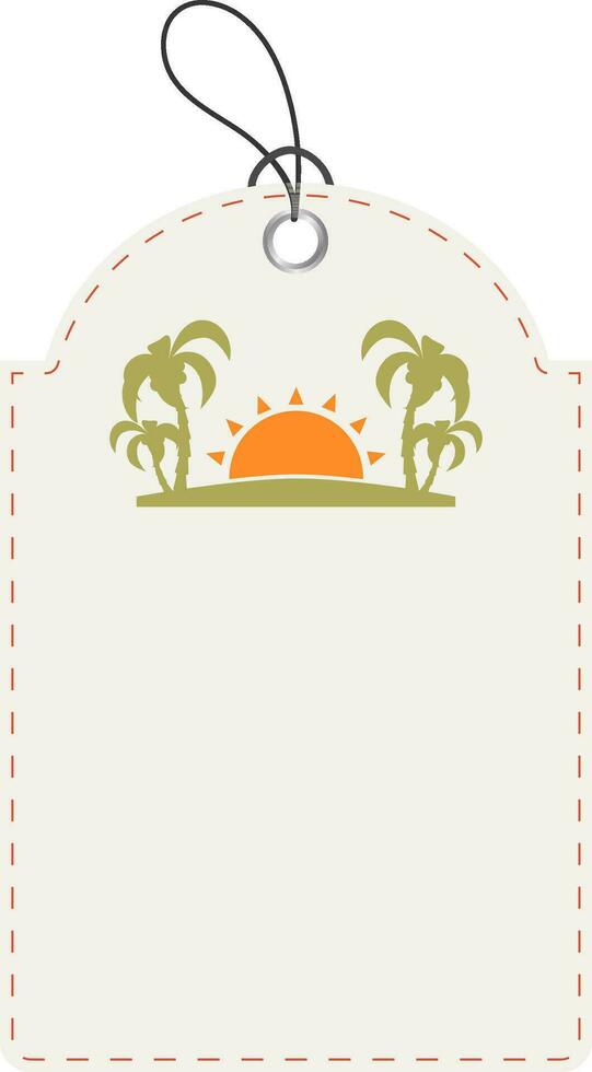 Price tag or label design. vector