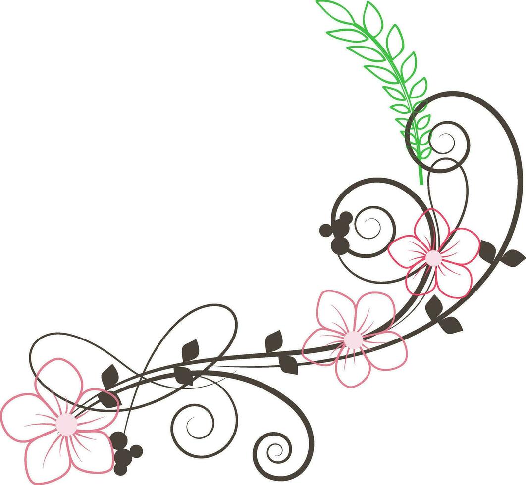 Illustration of beautiful floral element. vector
