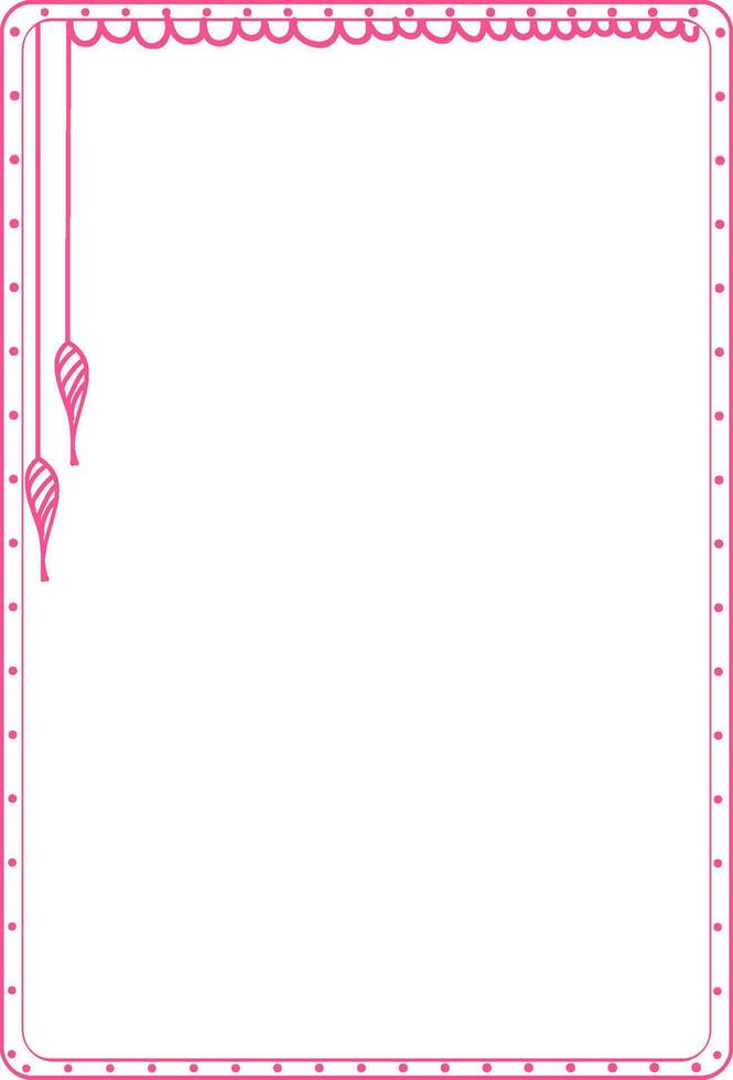 Blank frame with floral elements. vector
