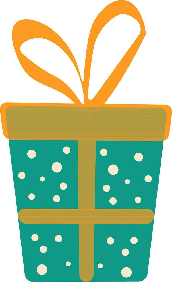 Illustration of gift packing with ribbon on white background. vector