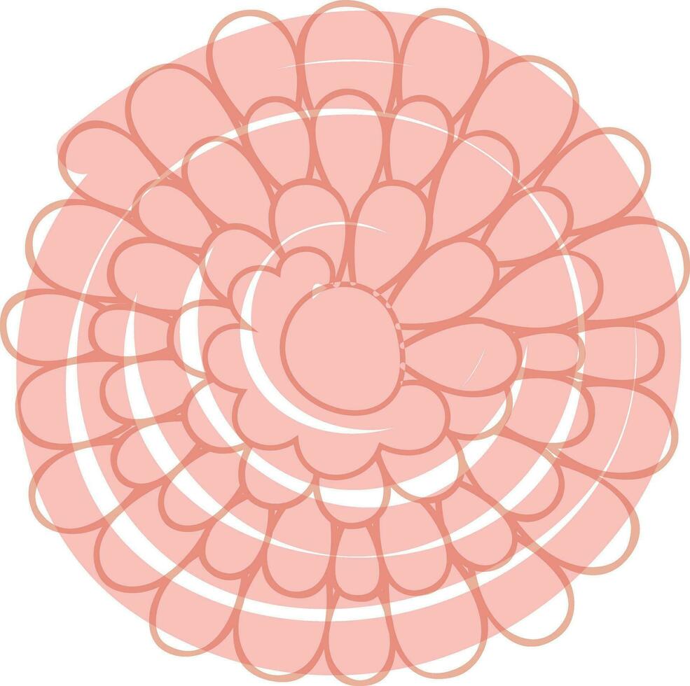 Beautiful flower design in flat style. vector
