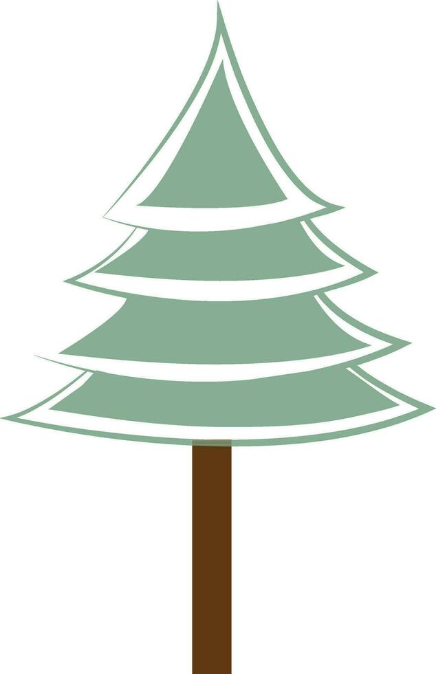 Illustration of a christmas tree. vector