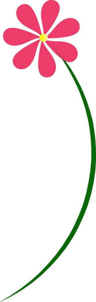 Isolated illustration of flower. vector