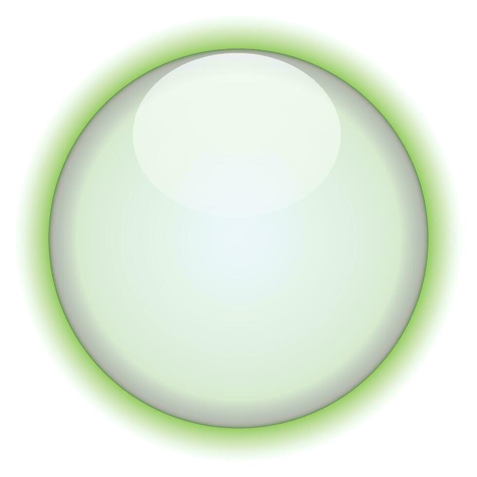 Abstract glossy circle on white background. vector