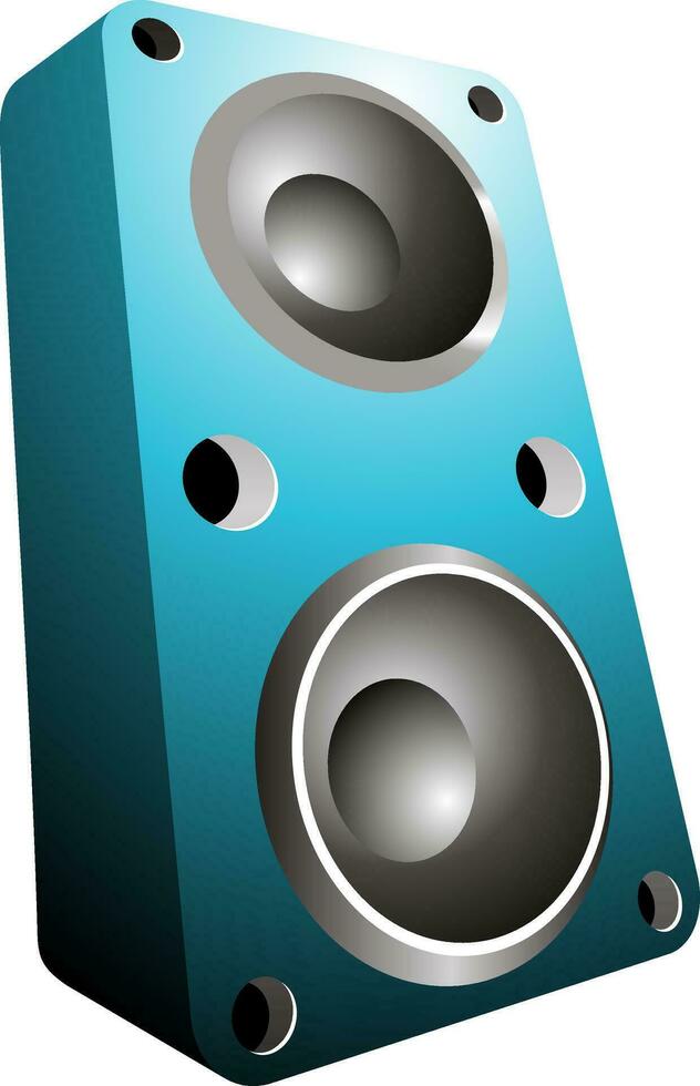 3D audio sound speaker. vector