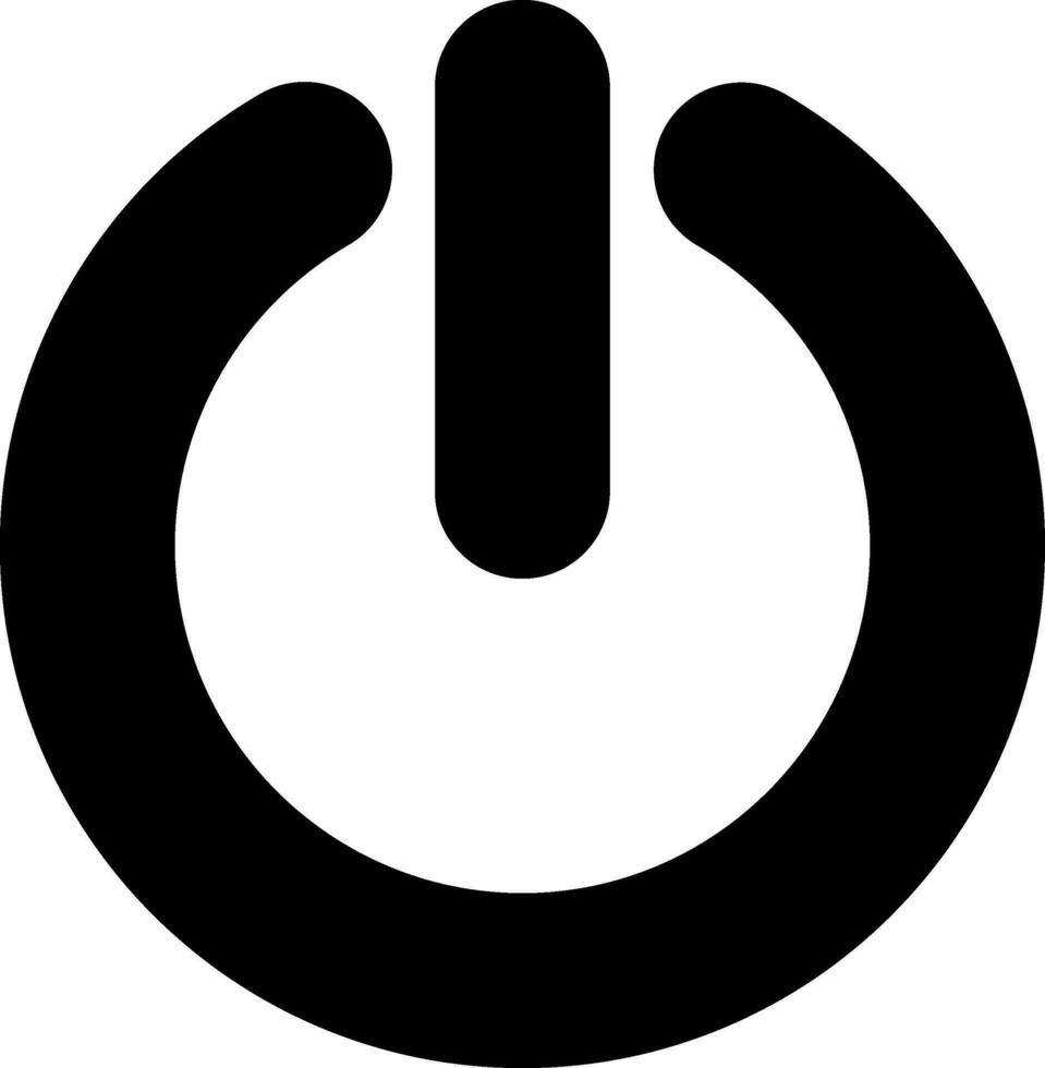 Power Button sign or symbol. vector