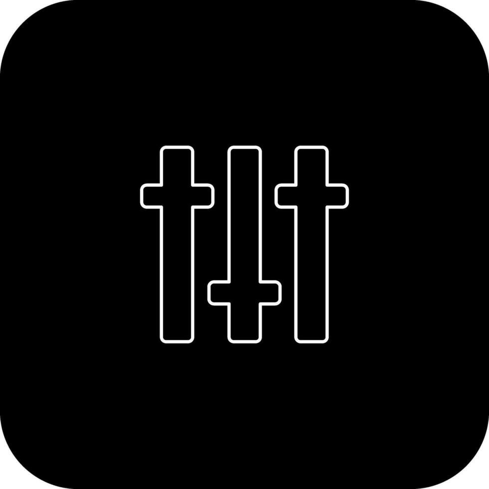Equalizer icon in black background for sound balance. vector