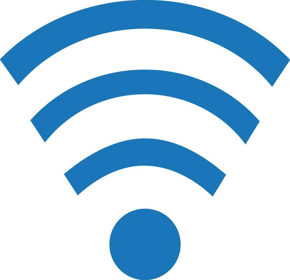Color style of wi-fi icon in isolated. vector
