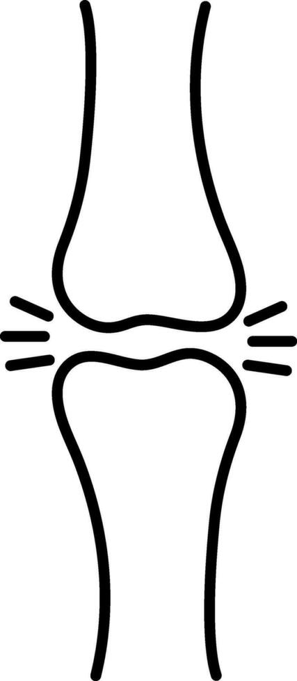 Illustration of Human Bones. vector