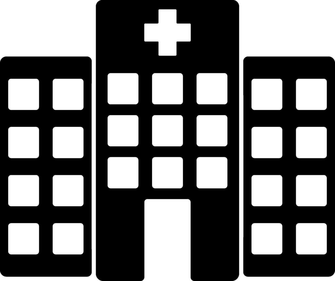 Vector illustration of Hospital Building.