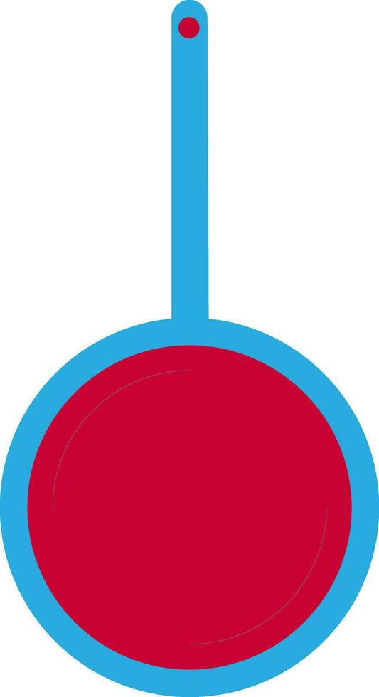 Flat style red and blue pan. vector