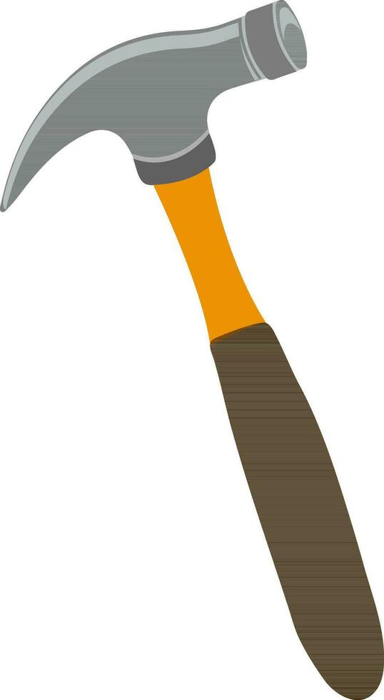 Isolated illustration of hammer. vector