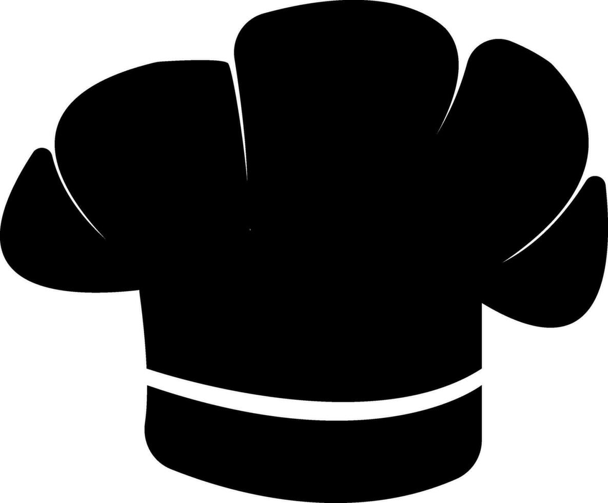 Flat illustration of a chef hat. vector